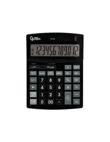 CALCULADORA  XF29 12D.SOLAR PILAS NG.190X140X30MM