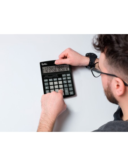 CALCULADORA  XF27 12D.TASAS SOLAR PILAS NG.155X115X25MM