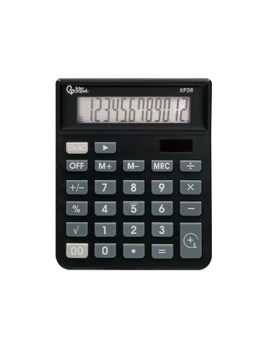 CALCULADORA  XF26 12D.SOLAR PILAS 127X105X24MM NG.