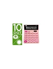 CALCULADORA  XF23 10D.SOLAR PILAS ROSA 127X105X24MM 2