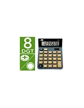CALCULADORA  XF18 8D.SOLAR PILAS GRIS 127X105X24MM 2