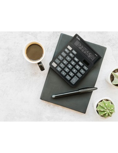 CALCULADORA  XF16 8D.SOLAR PILAS NG.127X105X24MM