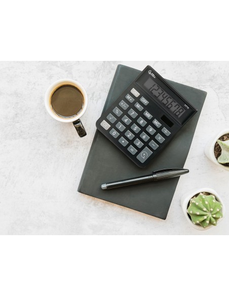 CALCULADORA  XF16 8D.SOLAR PILAS NG.127X105X24MM