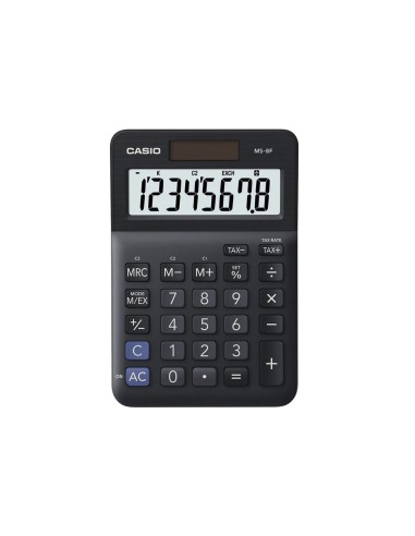 CALCULADORA CASIO MS-8F 8D.TAX +/- NG.