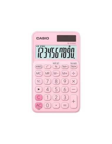 CALCULADORA CASIO SL-310UC-BU BOLSILLO 10D.TAX +/- DOBLE CERO AZ.