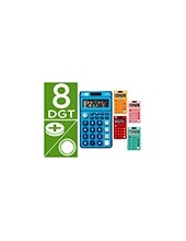 CALCULADORA  BOLSILLO XF14 8D.SOLAR PILAS 115X65X8MM EXPOSITOR 16 UD. 2
