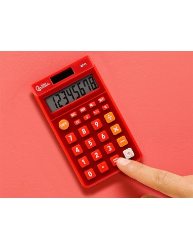 CALCULADORA  BOLSILLO XF11 8D.SOLAR PILAS RJ. 115X65X8MM