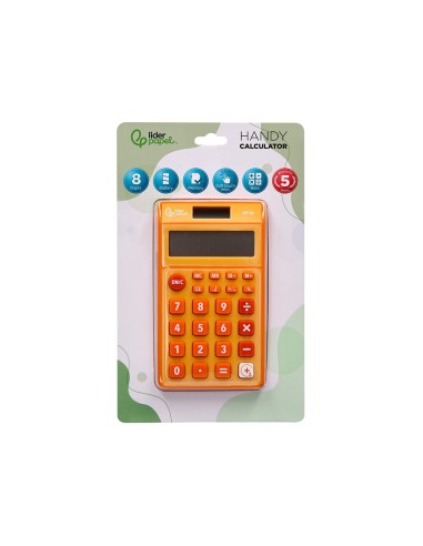 CALCULADORA  BOLSILLO XF10 8D.SOLAR PILAS NJ. 115X65X8MM