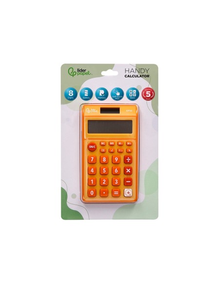 CALCULADORA  BOLSILLO XF10 8D.SOLAR PILAS NJ. 115X65X8MM
