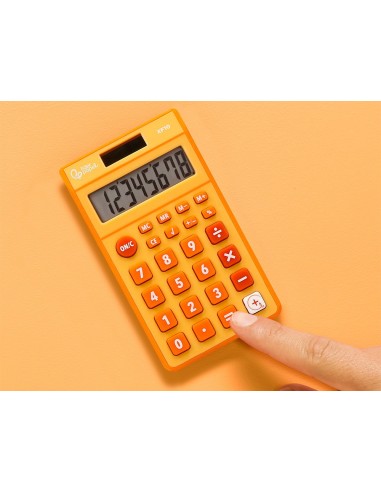 CALCULADORA  BOLSILLO XF10 8D.SOLAR PILAS NJ. 115X65X8MM