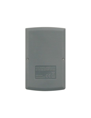 CALCULADORA  BOLSILLO XF07 8D.SOLAR PILAS GRIS 98X62X8MM