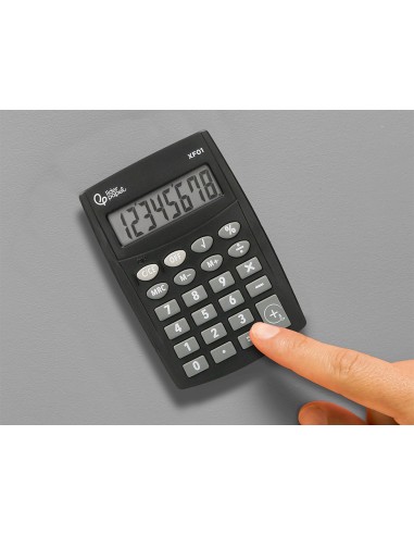 CALCULADORA  BOLSILLO XF01 8D.PILAS NG.99X64X9MM