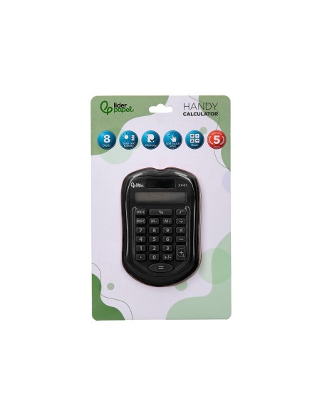 CALCULADORA  BOLSILLO XF43 8D.SOLAR PILAS NG.94X59,5X10,5MM