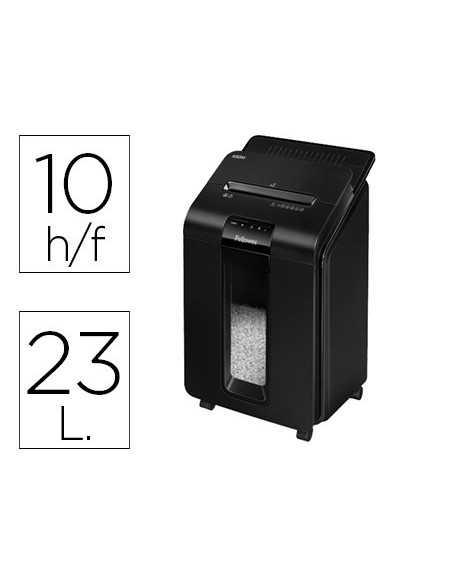 DESTRUCTORA FELLOWES AUTO+100M CAP.100 H.DESTRUYE GRAPAS CLIPS