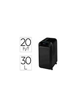 DESTRUCTORA FELLOWES LX-220 CORTE 20 H P4 GRAPAS CLIPS Y 2