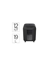 DESTRUCTORA FELLOWES LX-85 CORTE 12 H P4 GRAPAS CLIPS Y 2