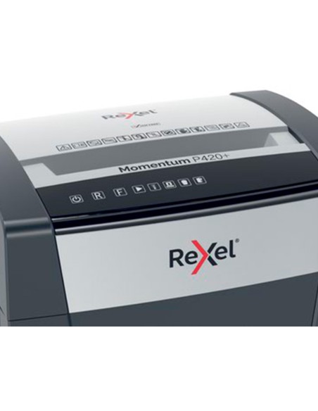 DESTRUCTORA REXEL MOMENTUM EXTRA P420+ CORTE 20 H P4 GRAPAS CLIPS CD