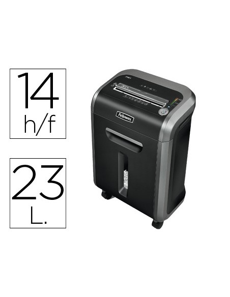 DESTRUCTORA DOC.FELLOWES PS-79Ci CAP.CORTE 14 H DESTRUYE GRAPAS CLIPS
