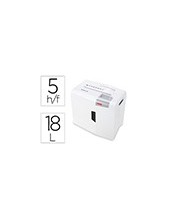 DESTRUCTORA HSM SHREDSTAR X5 CORTE 5 H PART.GRAPAS CLIPS CD TATJ. 2