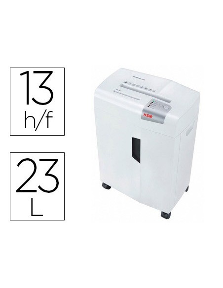 DESTRUCTORA HSM SHREDSTAR X13 CORTE 13 H PART.GRAPAS CLIPS CD TARJ