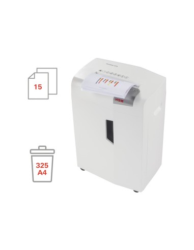 DESTRUCTORA HSM SHREDSTAR X15 CORTE 15 H PART.GRAPAS CLIPS CD TARJ