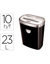 DESTRUCTORA FELLOWES 53C CORTE 10 H.DESTRUYE GRAPAS TARJETAS CD