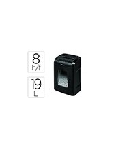 DESTRUCTORA FELLOWES 12C 8H SEGURIDAD P4 GRAPA/CLIP/TARJETAS 19 L 2