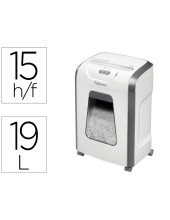 DESTRUCTORA DOC FELLOWES 15C 15H SEG. P4 GRAPAS CLIPS TJ. 19LT.