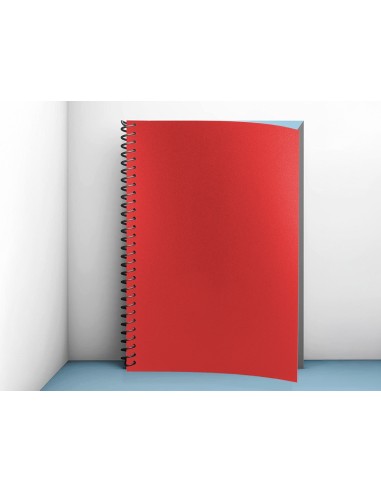 TAPA ENCUADERNACION PP.A4 0.5MM RJ. OPACO PQ.DE 100 UD.