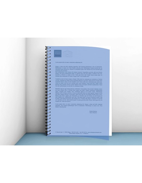 TAPA ENCUADERNACION PP.A4 0.5MM AZ. TRANS.PQ.DE 100 UD.