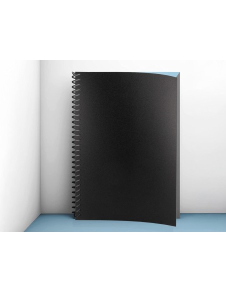 TAPA ENCUADERNACION PP. A3 0.5MM NG. OPACO PQ.DE 100 UD.