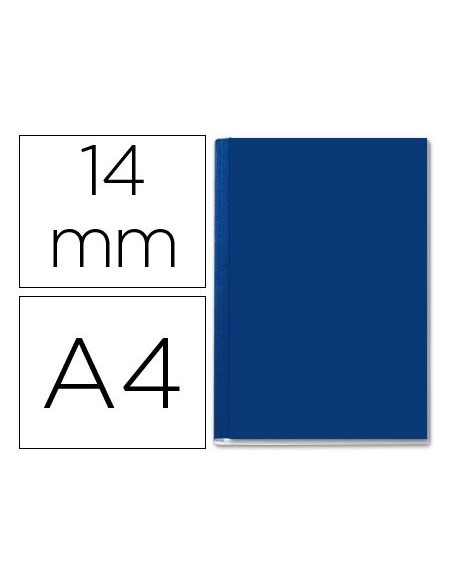 TAPA ENCUADERNACION CHANNELRIGIDA 35577 AZUL LOMO C CPACIDAD 106/140