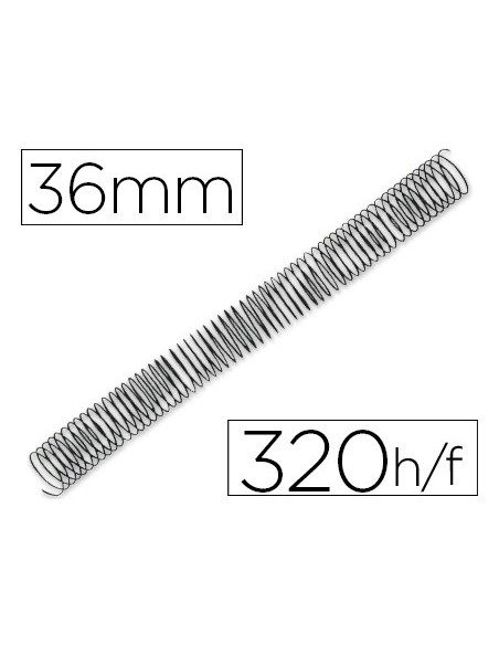 ESPIRAL MET.Q-CON.64 5:1 36MM 1,2MM C.25 UDS.