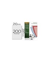 TAPA DE ENCUADERNACION FELLOWES DIN A4 PVC TRANSPARENTE CRISTAL 200 2