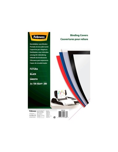 TAPA ENCUADERNACION FELLOWES A4 PP. NG. 280 MICRAS PK.DE 100 UD.