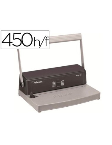 ENCUADERNADORA ESPIRAL FELLOWES PASO 5:1 METAL 50 C/ALICATES