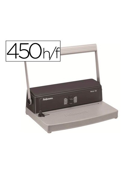 ENCUADERNADORA ESPIRAL FELLOWES PASO 5:1 METAL 50 C/ALICATES