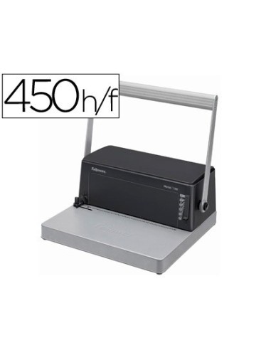 ENCUADERNADORA ESPIRAL FELLOWES ESP-100 5:1 PERFORA 20 H.C/ALICATES