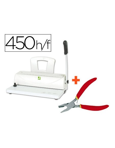 ENCUADERNADORA ESPIRAL Q-CON.PERFORA 10 H.TAMAÑO A4 ENCUADERNA HASTA