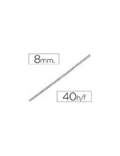 ESPIRAL METALICO YOSAN NEGRO PASO 64 5:1 8 MM  CAL.1,00 MM 3034E4N08 2