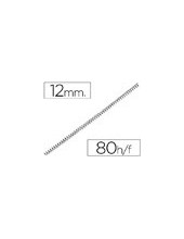 ESPIRAL METALICO YOSAN NEGRO PASO 64 5:1 12 MM CALIBRE 1,00 MM 3034E4 2