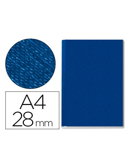 TAPA ENCUADERNACION CHANNELRIGIDA 73970035 AZUL LOMO 28 MM CAP.280 H.