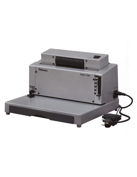 ENCUADERNADORA ELECTRICA ESPIRAL FELLOWES E-200R PERFORA 20 H ENCUADE