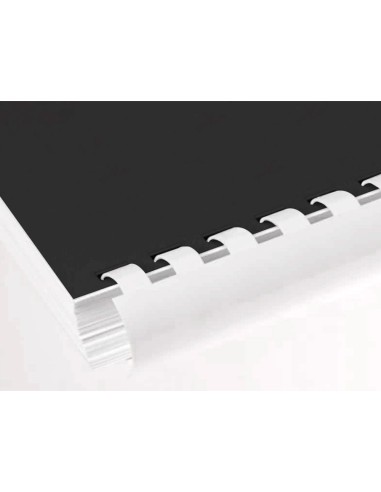 CANUTILLO Q-CON.RED.14 MM PLASTICO BLANCO CAP.130 HOJAS C.100 UDS.