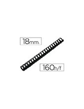 CANUTILLO Q-CON.RED.18 MM PLASTICO NEGRO CAP. 160 H 50U.**14595 2