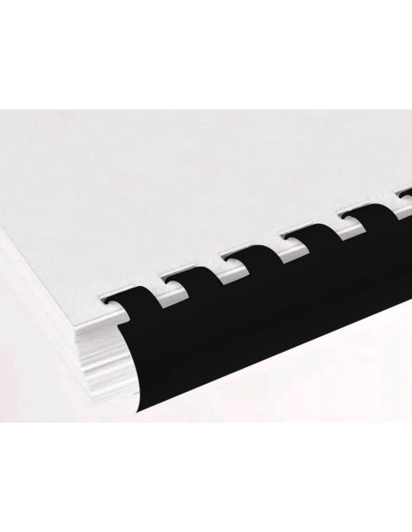 CANUTILLO Q-CON.RED.18 MM PLASTICO NEGRO CAP. 160 H 50U.**14595