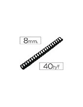 CANUTILLO Q-CON.RED.8 MM PLASTICO NEGRO CAP. 40 H.100 UD**18590 2