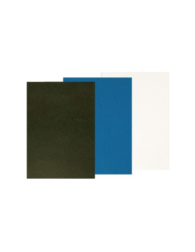 TAPA ENCUADERN Q-CON.CARTON DIN A4 BLANCO SIMIL PIEL 100UD**34215