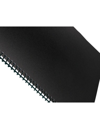 TAPA ENCUADERNACION PP DIN A4 NEGRA ESPESOR 0,8 MM PACK 50U**22530