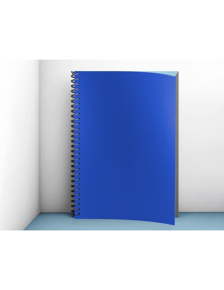 TAPA ENCUADERNACION PP DIN A4 AZUL ESPESOR 0,8 MM PACK 50**22531